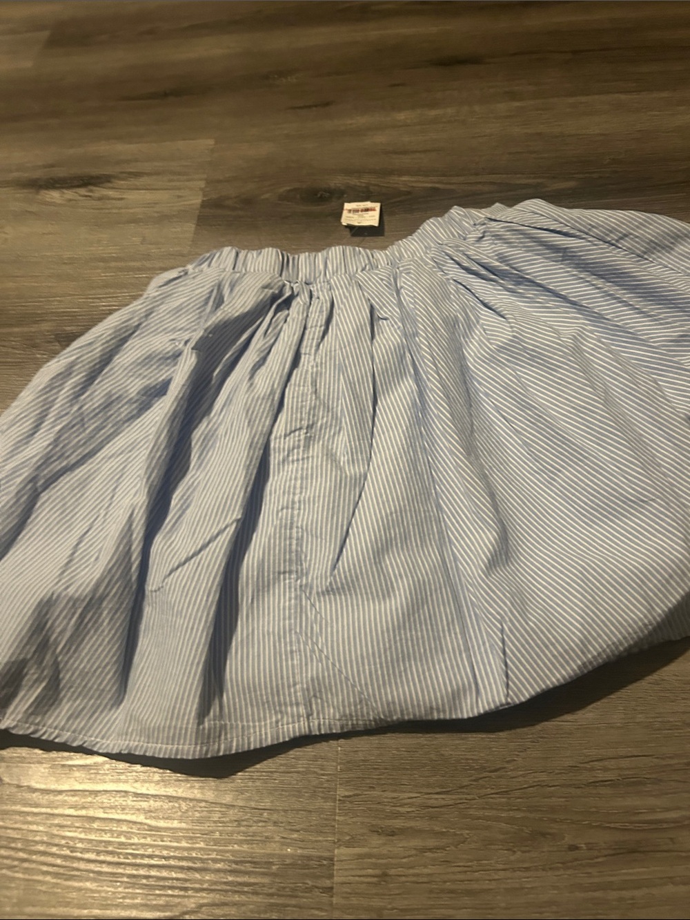 Light Blue Gingham A-Line Women’s Skirt - Unbranded - Picture 4 of 5
